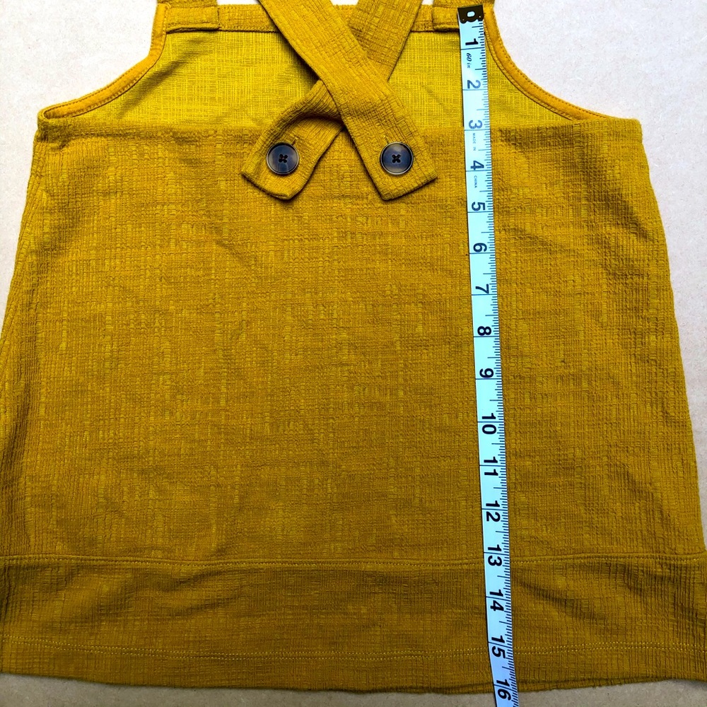Madewell yellow cross back tank top sizeXS - Picture 3 of 6